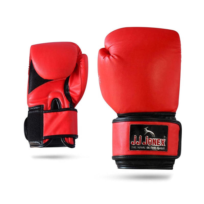 Jonex JJ Jonex Boxing Gloves, Big Boss Fighting Gloves for Adults, PU Punching Gloves (16oz, Red) - Image 2
